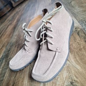 Easy Spirit Adagio Taupe Leather/Suede Ankle Boot Size 8.5